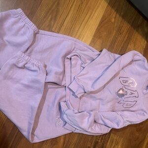 GAP Kids Light Purple Sweatshirt and Joggers Set